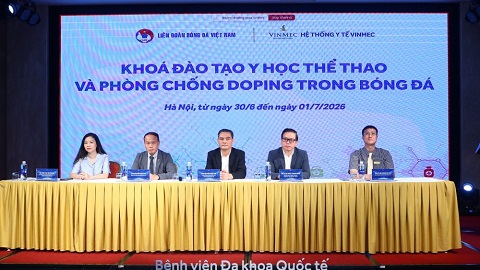 Khóa học đào tạo Y học thể thao trong bóng đá và Phòng chống Doping lần thứ nhất năm 2026 